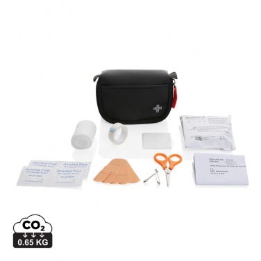 Logotrade promotional giveaway picture of: RCS recycled nubuck PU pouch first aid set mailable