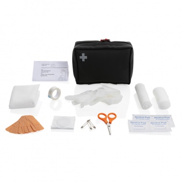 Logo trade promotional products picture of: RCS recycled nubuck PU pouch  first aid set