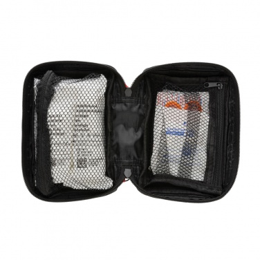 Logo trade promotional giveaway photo of: RCS recycled nubuck PU pouch  first aid set