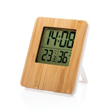 Logotrade promotional giveaway picture of: Bamboo weather station