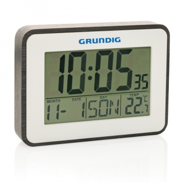 Logo trade promotional merchandise photo of: Grundig weatherstation alarm and calendar