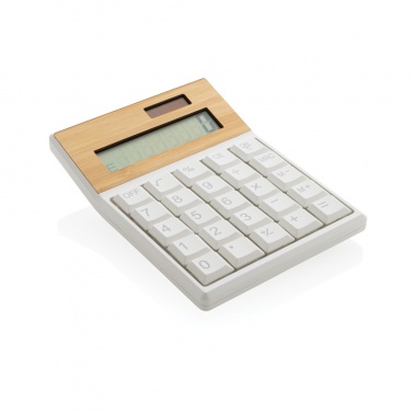 Logotrade promotional items photo of: Utah RCS recycled plastic and  bamboo calculator