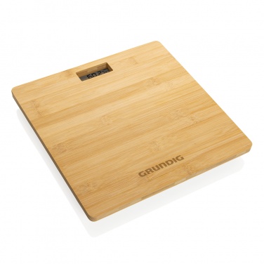 Logo trade corporate gift photo of: Grundig Bamboo Digital Body Scale