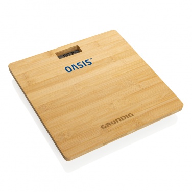 Logotrade promotional products photo of: Grundig Bamboo Digital Body Scale