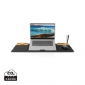 Impact AWARE RPET Foldable desk organizer with laptop stand, black