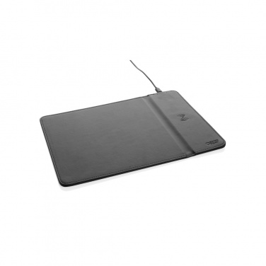 Logotrade promotional merchandise picture of: Swiss Peak RCS recycled PU 10W wireless charging mousepad