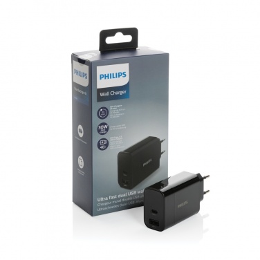 Logo trade promotional merchandise photo of: Philips ultra fast PD wall charger