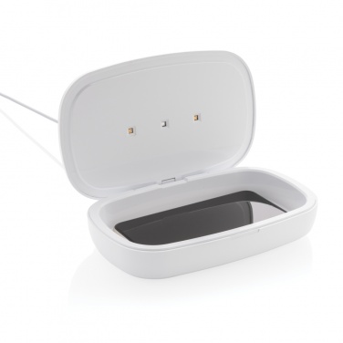 Logotrade promotional item picture of: UV-C steriliser box with 5W wireless charger