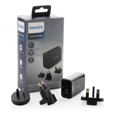 Logo trade promotional merchandise picture of: Philips ultra fast PD travel charger