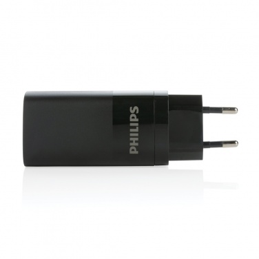 Logotrade business gift image of: Philips 65W ultra fast PD 3-port USB wall charger