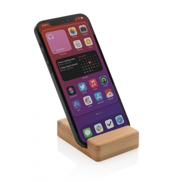 Logo trade promotional product photo of: Bamboo phone stand XD