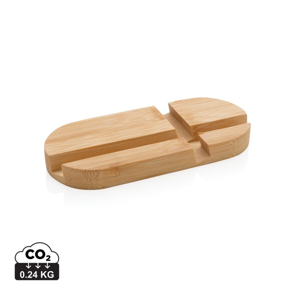 Logotrade promotional item picture of: Bamboo tablet and phone holder