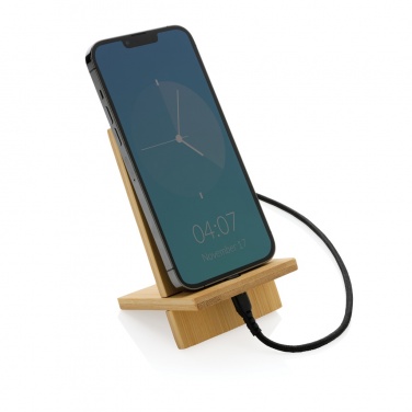 Logotrade business gift image of: Bamboo phone stand in kraft box