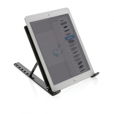 Logo trade corporate gift photo of: Terra RCS recycled aluminium universal laptop/tablet stand