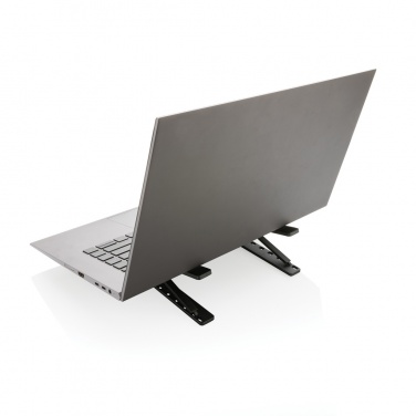 Logo trade corporate gifts image of: Terra RCS recycled aluminium universal laptop/tablet stand