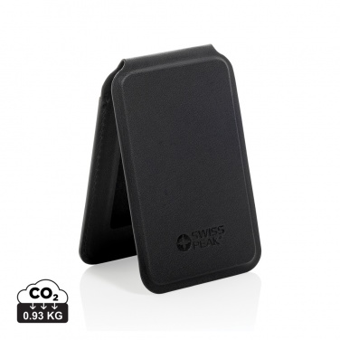 Logo trade advertising products picture of: Magstand RCS recycled PU magnetic phone wallet with stand