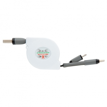 Logotrade promotional giveaway image of: 3-in-1 retractable cable