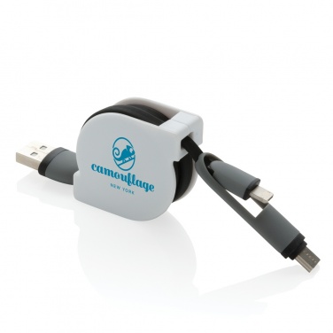 Logotrade promotional giveaway picture of: 3-in-1 retractable cable