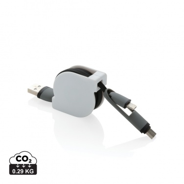 Logotrade corporate gift picture of: 3-in-1 retractable cable