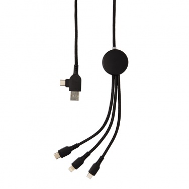 Logo trade promotional product photo of: Light up logo 6-in-1 cable