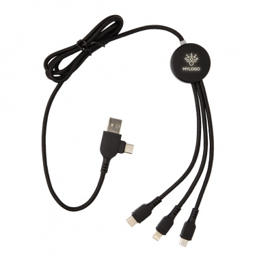 Logotrade corporate gift image of: Light up logo 6-in-1 cable