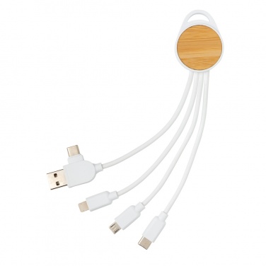 Logotrade advertising product image of: RCS recycled plastic Ontario 6-in-1 round cable