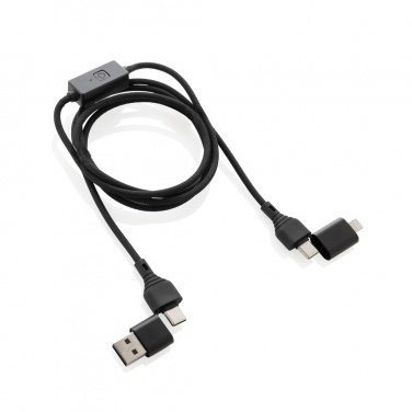 Logo trade promotional gift photo of: Datalock RCS recycled 60W hacking protection cable