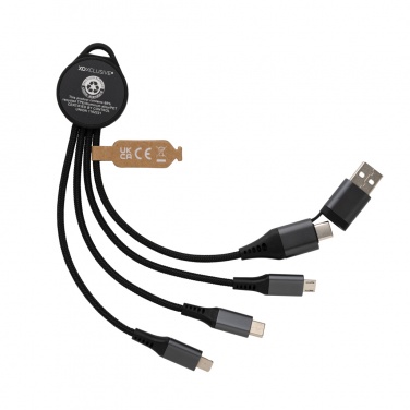 Logo trade promotional items picture of: Terra RCS recycled aluminium 6-in-1 charging cable