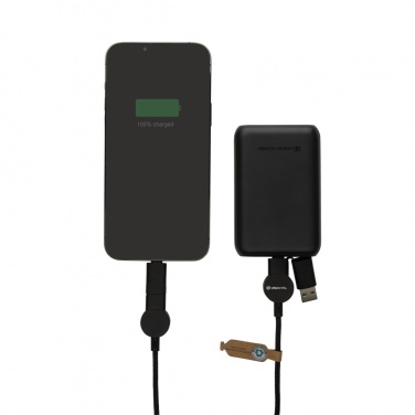 Logo trade advertising products image of: Oakland RCS recycled plastic 6-in-1 fast charging 45W cable