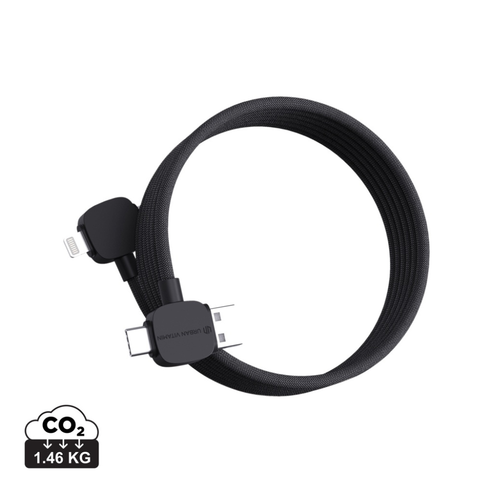 Logotrade promotional gift picture of: Urban Vitamin Stockton 65W RCS RTPE/RPET magnetic cable