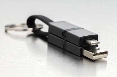 Logo trade promotional giveaway photo of: Terra recycled aluminum 4 in 1 60W fast charging cable