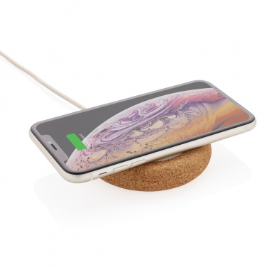 Logotrade advertising product picture of: Cork and Wheat 5W wireless charger