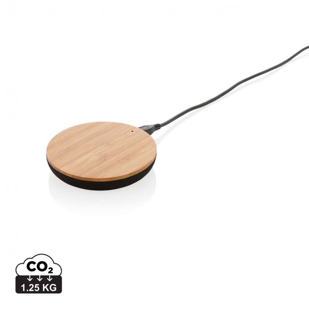 Logotrade promotional products photo of: Bamboo X 5W wireless charger