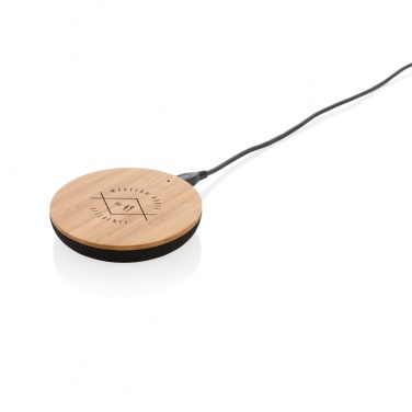 Logotrade promotional item image of: Bamboo X 5W wireless charger