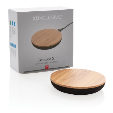 Logo trade promotional items picture of: Bamboo X 5W wireless charger