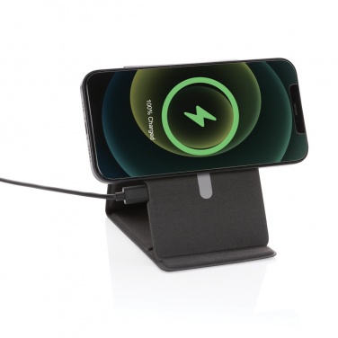 Logo trade promotional products picture of: Artic Magnetic 10W wireless charging phone stand