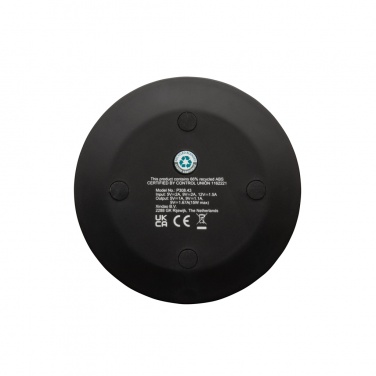 Logo trade promotional giveaways picture of: RCS recycled plastic 15W Wireless fast charger