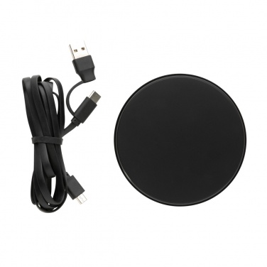 Logotrade promotional merchandise image of: RCS standard recycled plastic 10W wireless charger