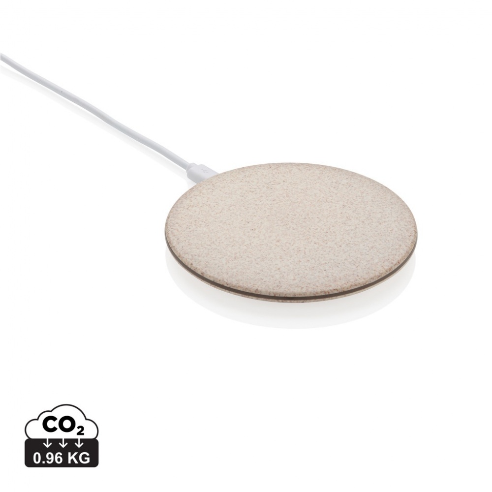 Logotrade advertising products photo of: 5W Wheat straw wireless charger