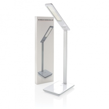 Logo trade promotional merchandise photo of: 5W Wireless Charging Desk Lamp