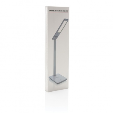 Logo trade promotional merchandise picture of: 5W Wireless Charging Desk Lamp