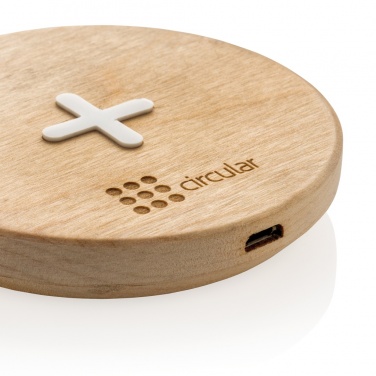 Logo trade promotional products picture of: 5W wood wireless charger