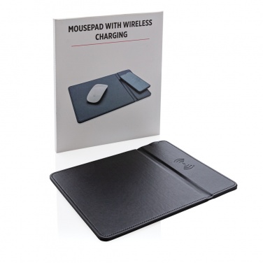 Logo trade promotional merchandise image of: Mousepad with 5W wireless charging