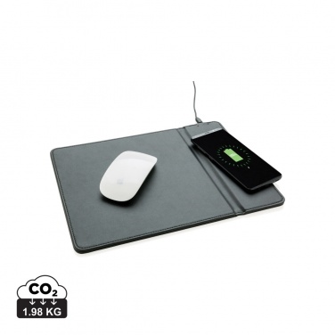 Logo trade promotional giveaway photo of: Mousepad with 5W wireless charging