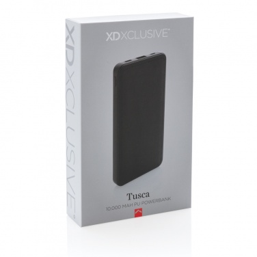 Logo trade corporate gifts image of: Tusca 10.000 mAh PU powerbank