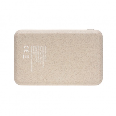 Logotrade promotional item picture of: Cork and Wheat 5.000 mAh pocket powerbank