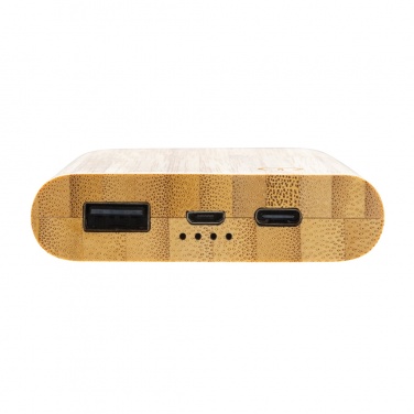 Logotrade promotional giveaways photo of: Bamboo 5.000 mAh powerbank