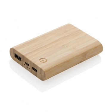 Logotrade promotional item picture of: Bamboo 5.000 mAh powerbank