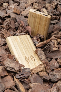 Logotrade business gifts photo of: Bamboo 5.000 mAh powerbank