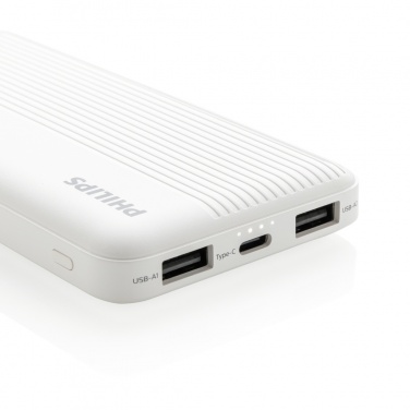 Logotrade promotional merchandise picture of: Philips 10.000 mAh slim powerbank